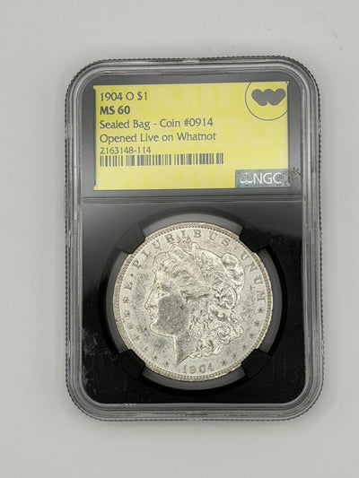 1904 O Morgan Silver Dollar – NGC MS60 | Sealed Bag - Coin