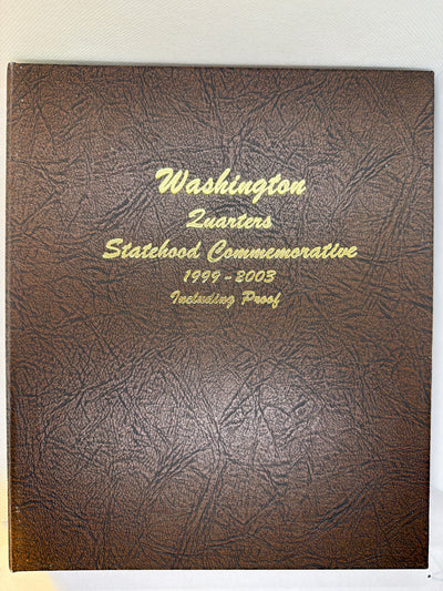 1999–2008 Full Silver State Quarter Set – 200 BU PDSS Coins in Two Dansco Albums | 50 Silver Coins Included