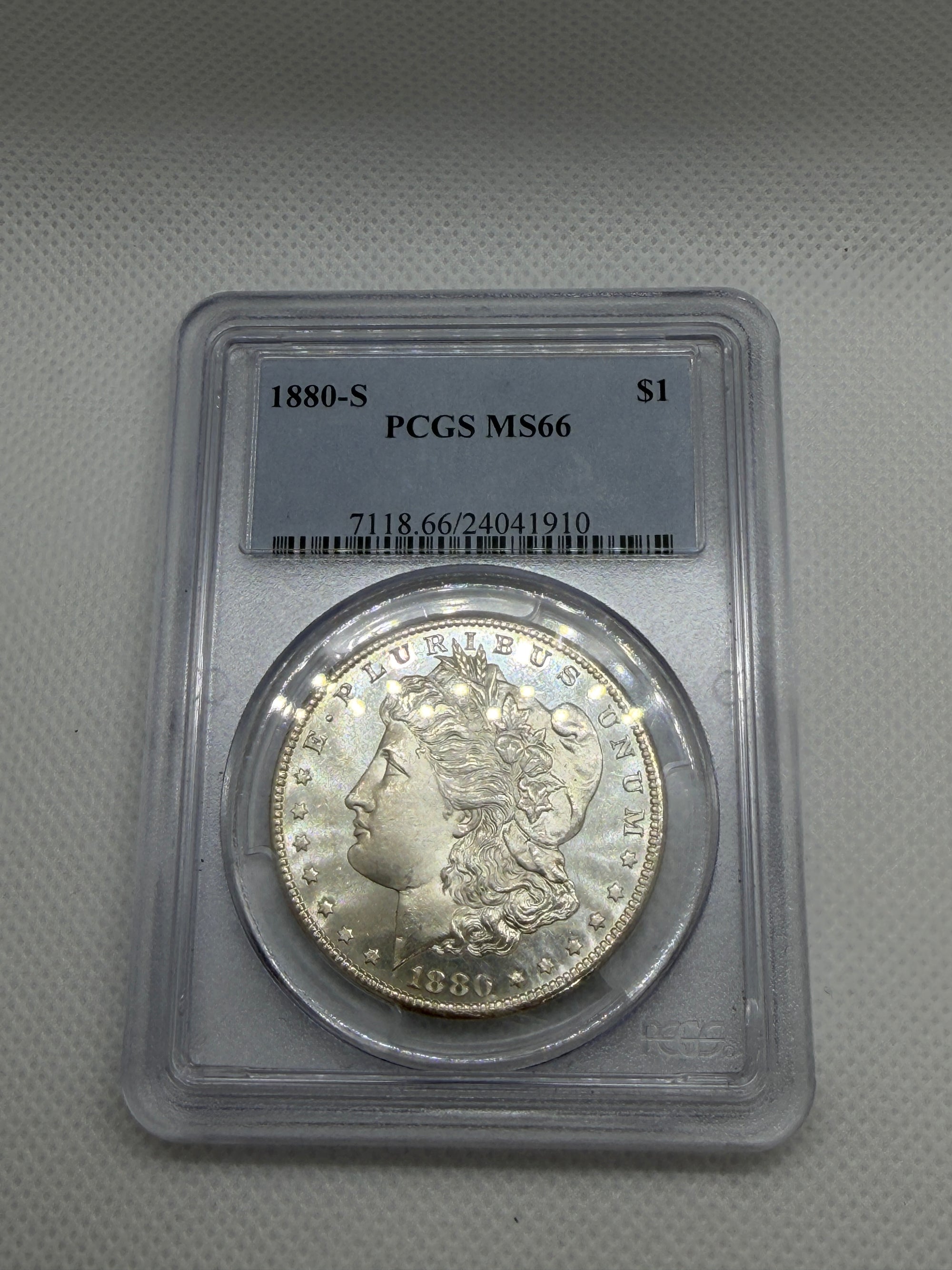 1880-S Morgan Silver Dollar – PCGS MS66 | San Francisco Mint Gem