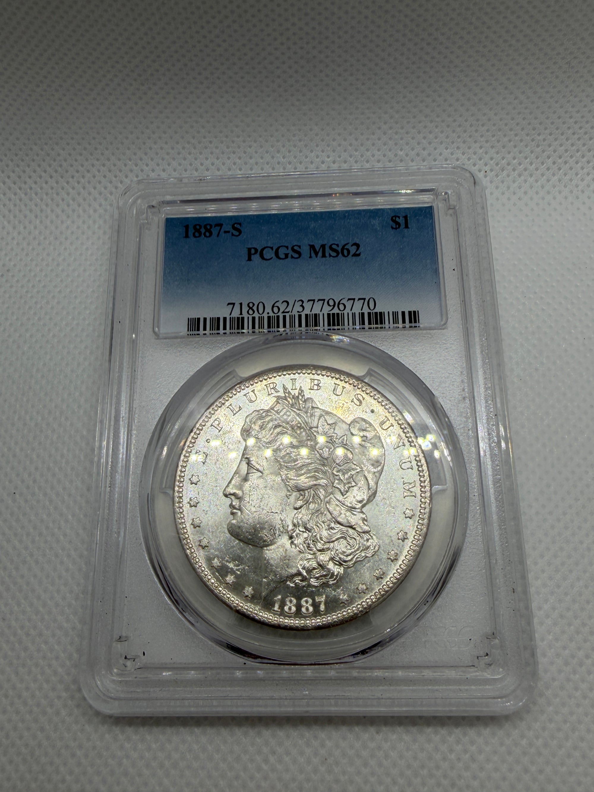 1887-S Morgan Silver Dollar – PCGS MS62 | San Francisco Mint
