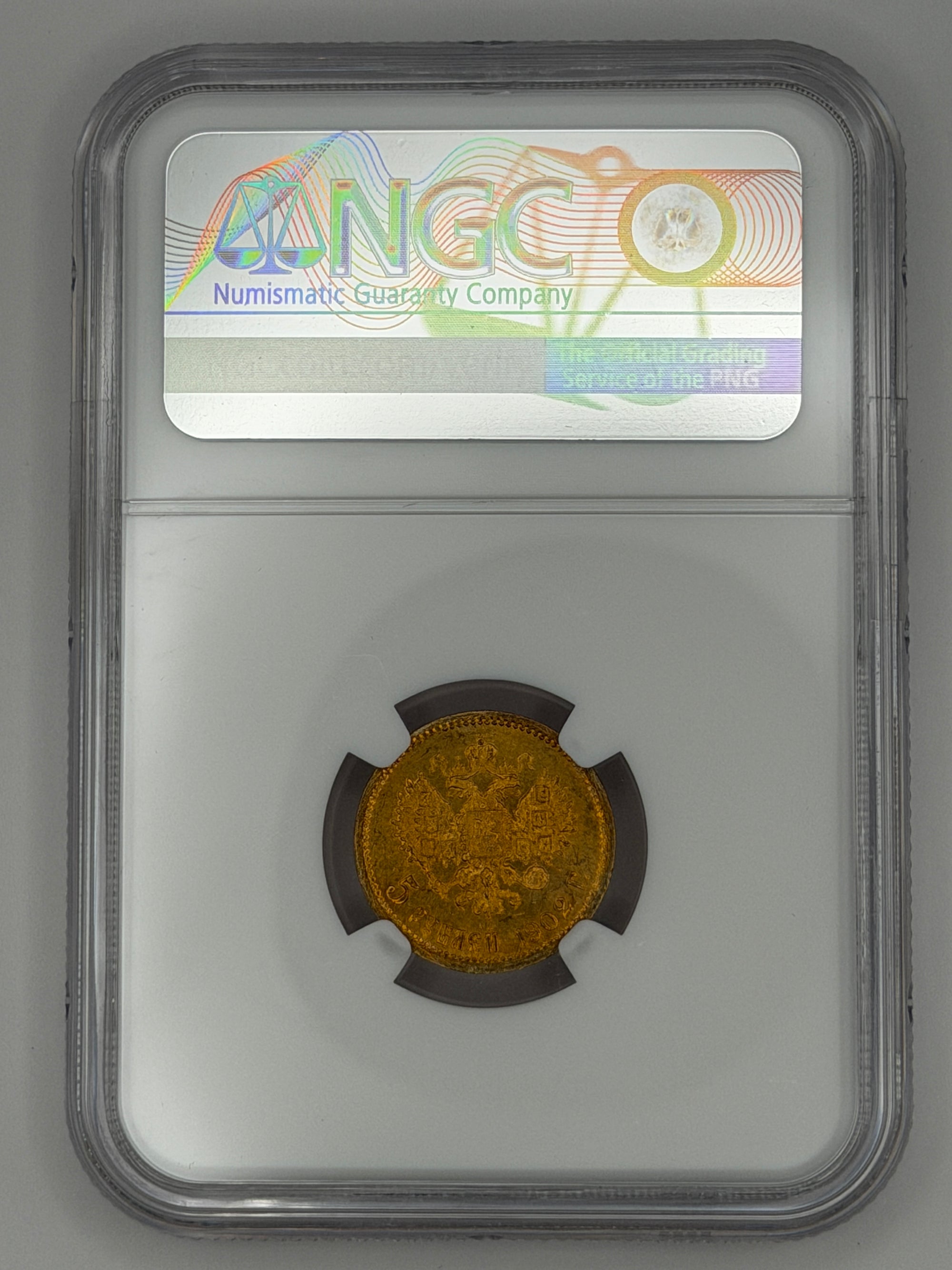 1902 5 Rubles NGC MS66 Coin Beautiful Toning MUST SEE #749-007