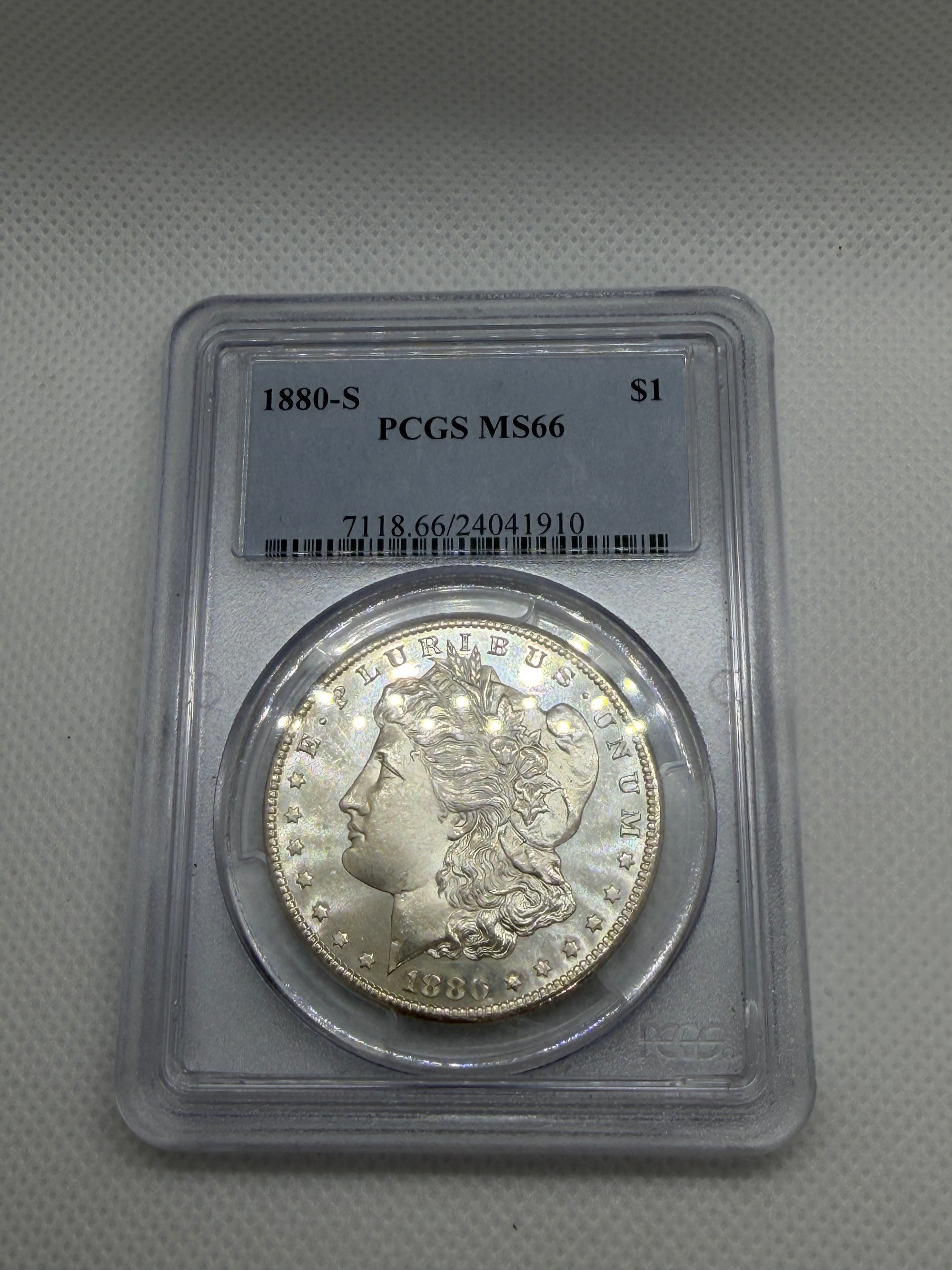 1880-S Morgan Silver Dollar – PCGS MS66 | San Francisco Mint Gem