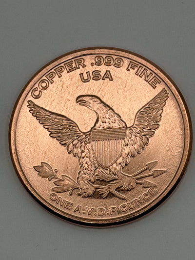 1 oz .999 Fine Copper Round F-22 Raptor – United States Air Force Military Tribute