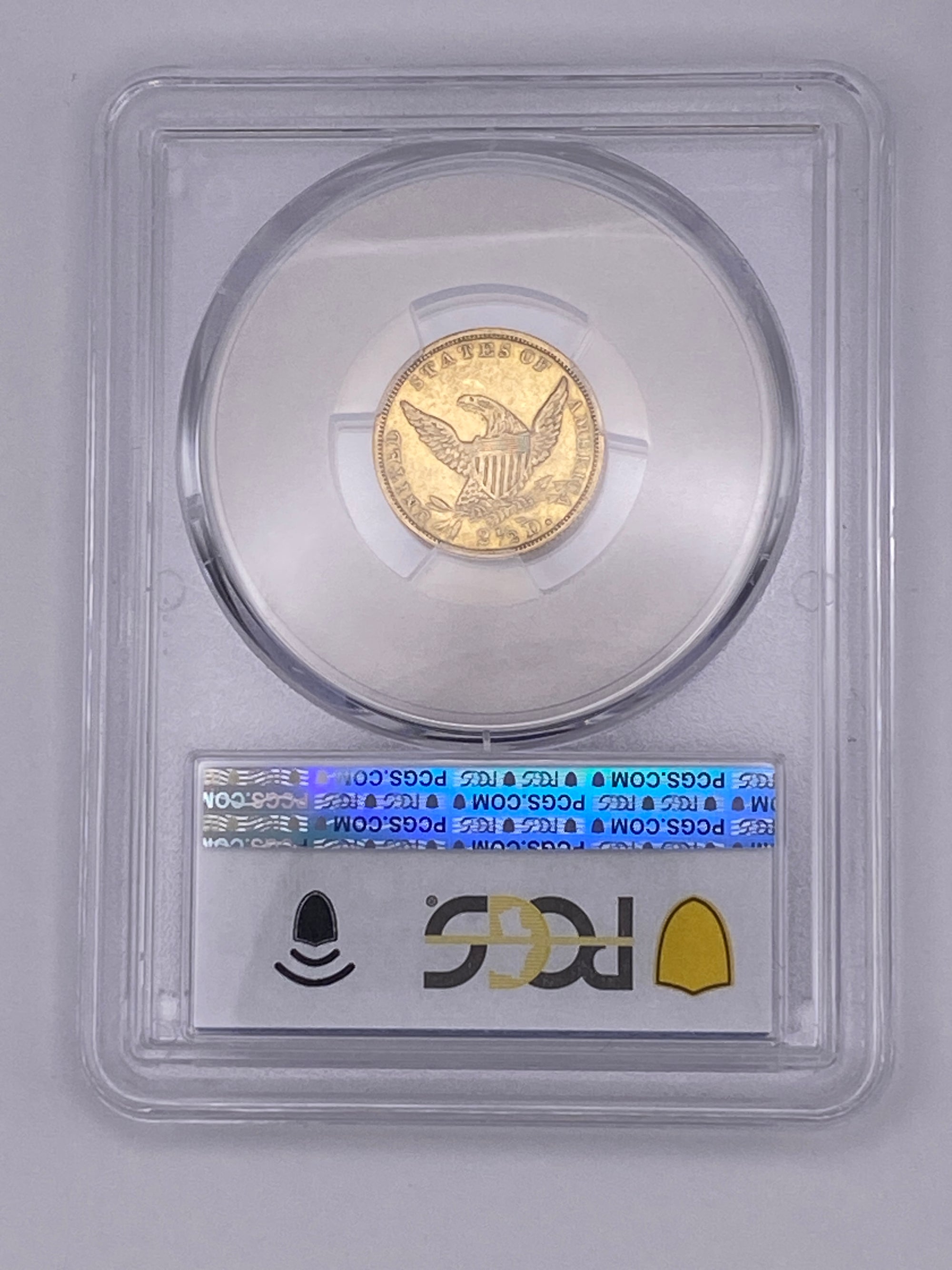 1836 $2.50 Classic Head Gold Quarter Eagle – PCGS AU50 | Script 8 Variety