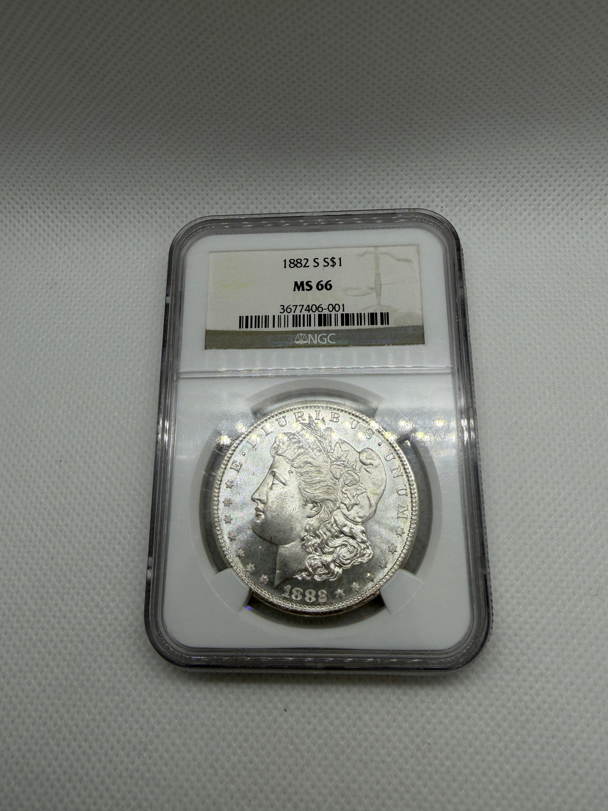 1882-S Morgan Silver Dollar – NGC MS66 | San Francisco Mint Gem