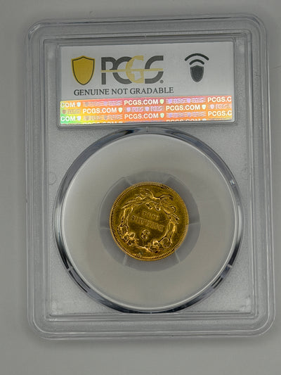 1862 $3 Gold Princess Head – PCGS AU Details Plugged | Civil War Era Gold