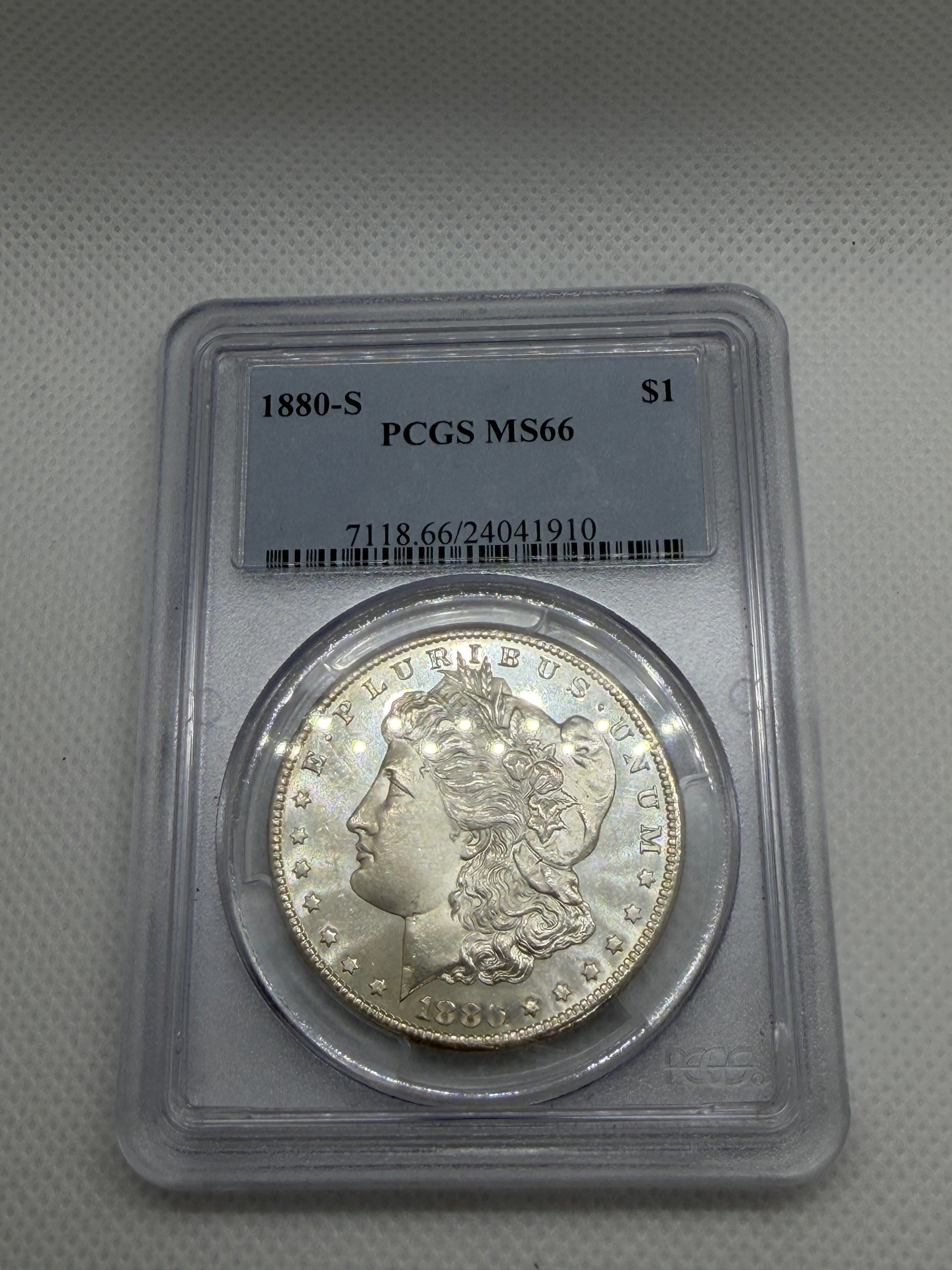 1880-S Morgan Silver Dollar – PCGS MS66 | San Francisco Mint Gem