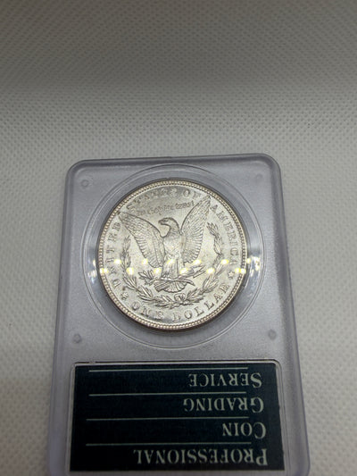 1887 Morgan Silver Dollar – PCGS MS63 | Old Rattler Holder