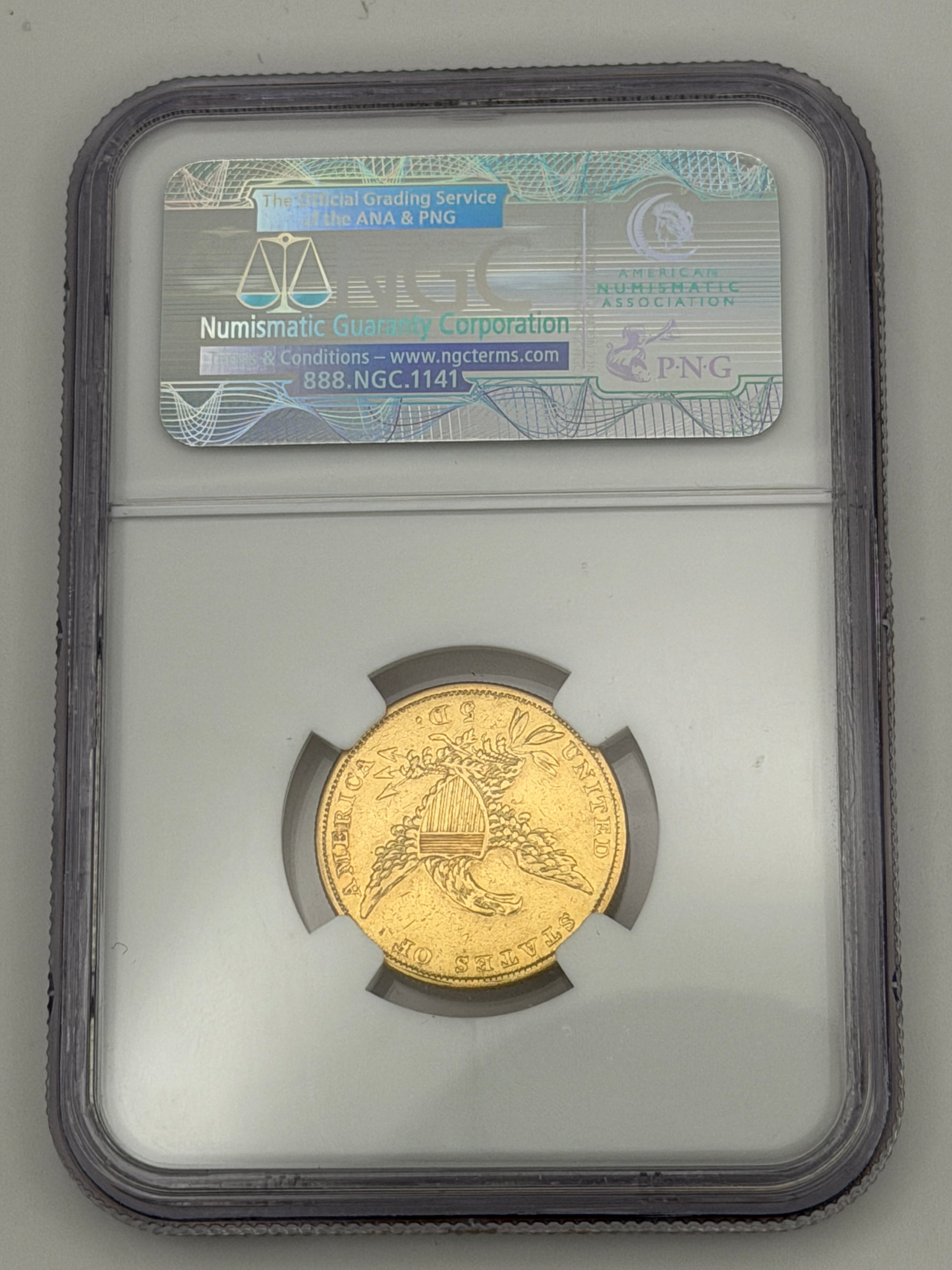 1835 $5 Classic Head Gold Half Eagle – NGC AU Details | Historic Early U.S. Gold Coin