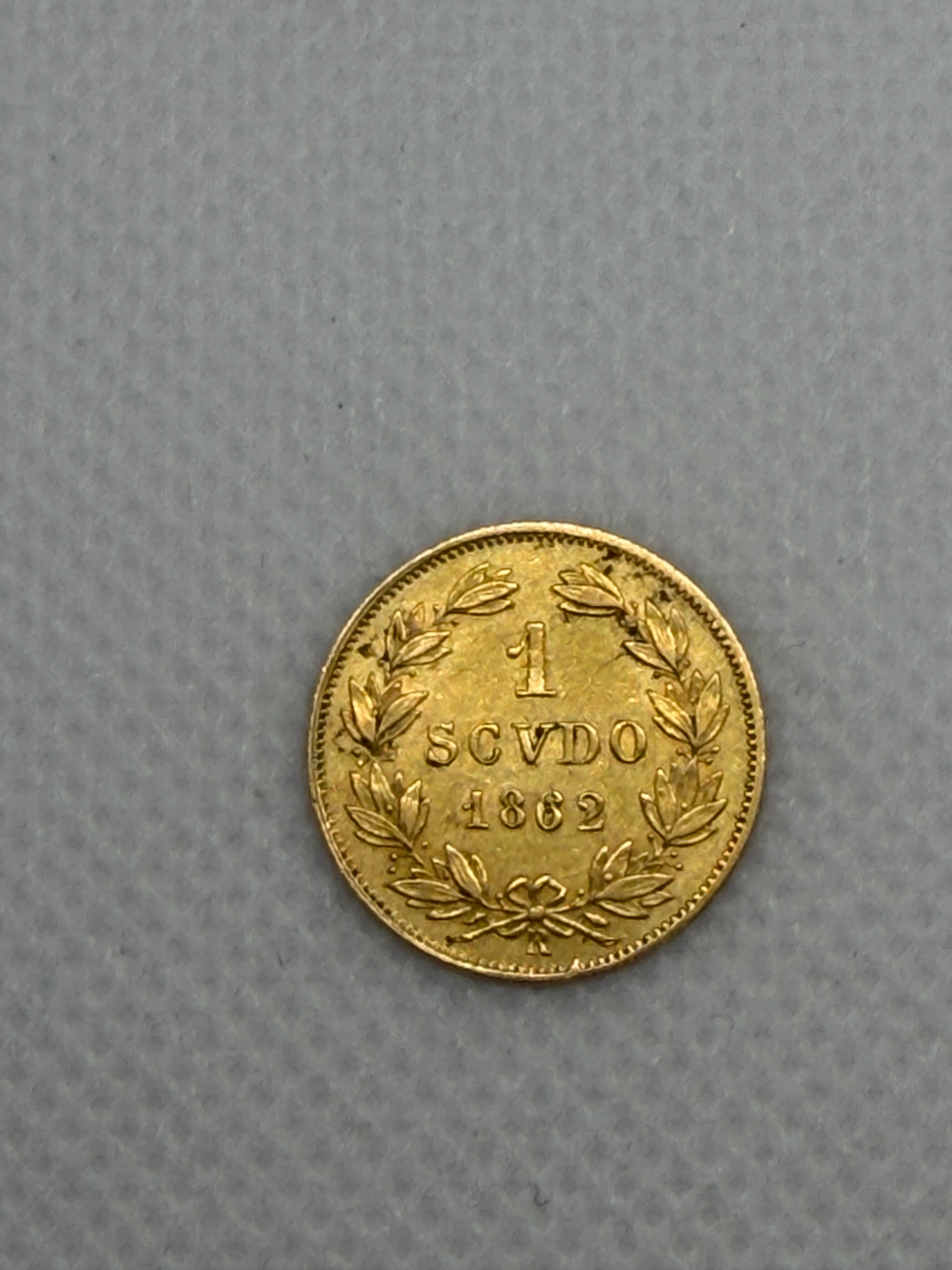 1862 1 Scudo Gold Coin – Papal States Gold Scudo, Pope Pius IX Pre-Unification