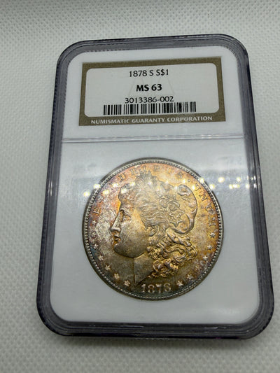 1878-S Morgan Silver Dollar – NGC MS63 | San Francisco Mint