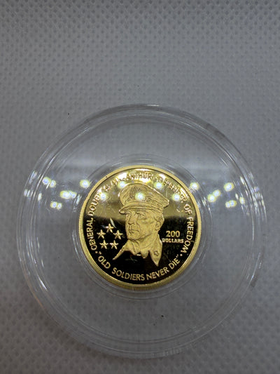 1989 Niue $200 General Douglas MacArthur Gold Coin – Proof Commemorative