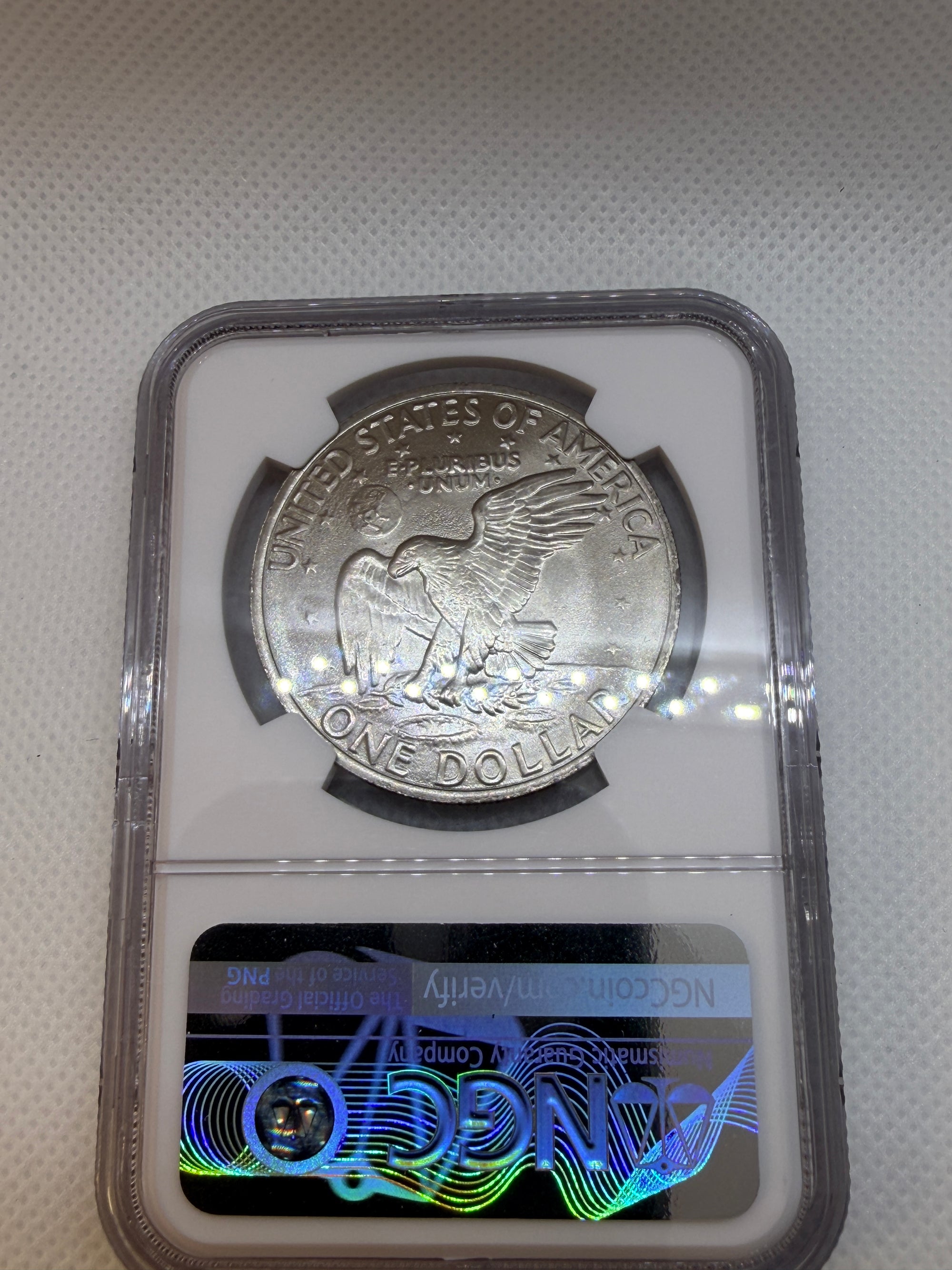 1971-D Eisenhower $1 Friendly Eagle – NGC MS65 | Denver Mint Ike Dollar