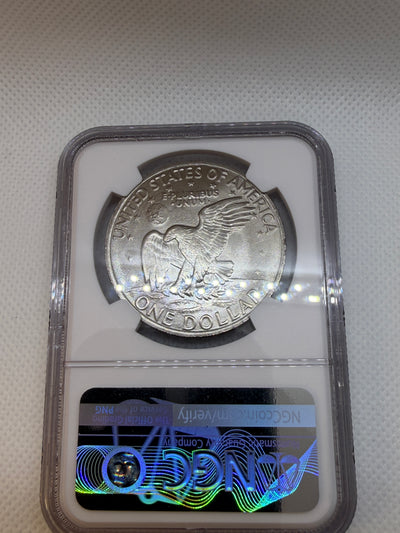 1971-D Eisenhower $1 Friendly Eagle – NGC MS65 | Denver Mint Ike Dollar