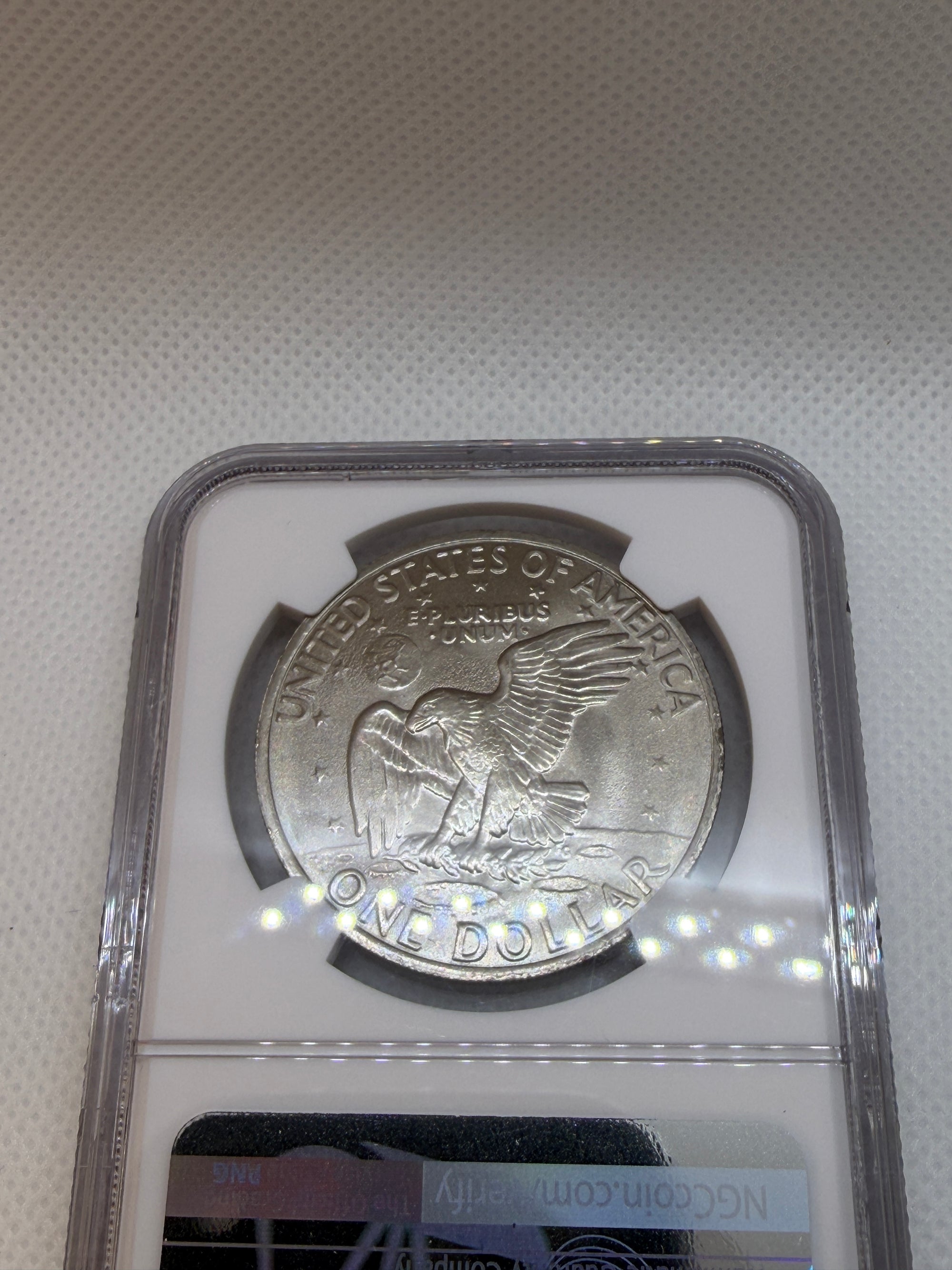 1971-D Eisenhower $1 Friendly Eagle – NGC MS65 | Denver Mint Ike Dollar