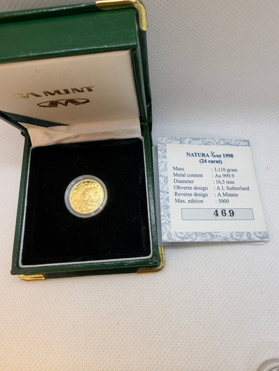 1988 1/10 oz Gold Leopard Coin – Tenth-Ounce Fine Gold Wildlife Issue