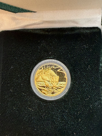 1988 1/10 oz Gold Leopard Coin – Tenth-Ounce Fine Gold Wildlife Issue