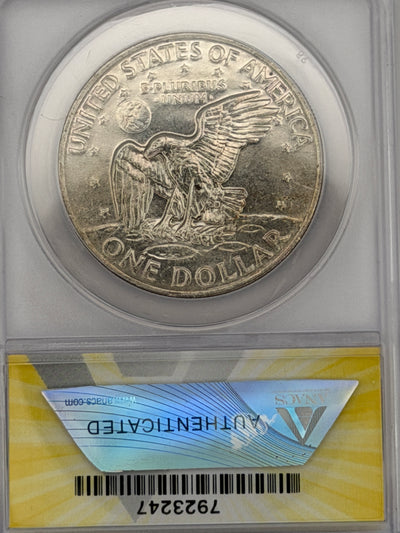1972 Eisenhower Dollar Type 2 – ANACS MS64 | Rare Ike Dollar Variety