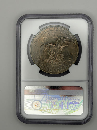 1972 Eisenhower Dollar Type 2 – NGC MS64 | Rare Ike Dollar Variety Beautiful Toning #750-003