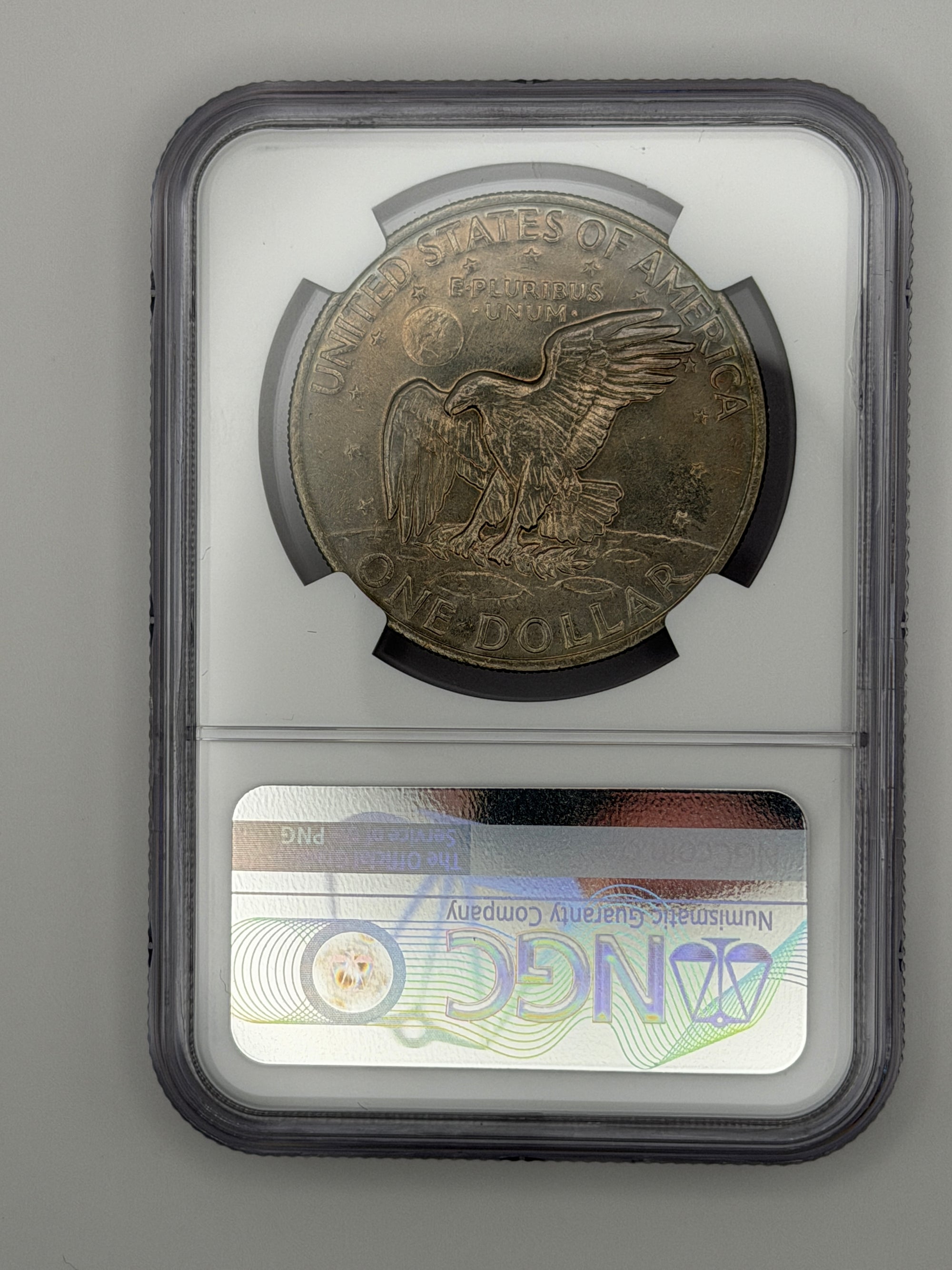 1972 Eisenhower Dollar Type 2 – NGC MS64 | Rare Ike Dollar Variety Beautiful Toning #750-003