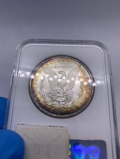TONED 1881-S MORGAN DOLLAR  OLD NGC Holder & CAC MS 66  A BEAUTY+ Looks Better
