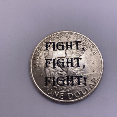2024 Trump Fight Shooting Assassination Coin On Ike Eisenhower Dollar Rare #45-1