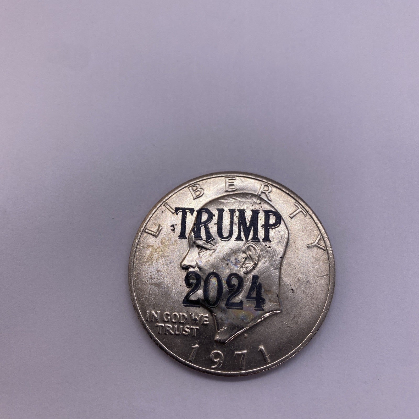 2024 Trump Fight Shooting Assassination Coin On Ike Eisenhower Dollar Rare #45-1