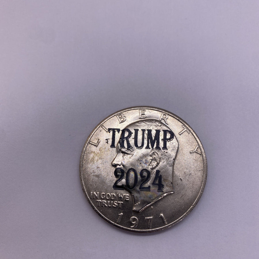 2024 Trump Fight Shooting Assassination Coin On Ike Eisenhower Dollar Rare #45-1