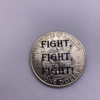 2024 Trump Fight Shooting Assassination Coin On Ike Eisenhower Dollar Rare #45-1