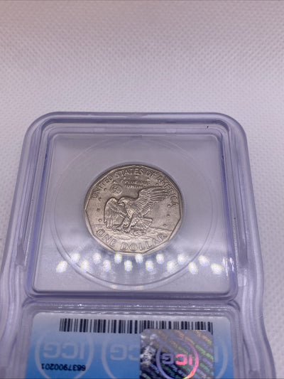 1979 S Susan B. Anthony Dollar ICG MS62 Struck Thru Grease Mint Error SBA RARE