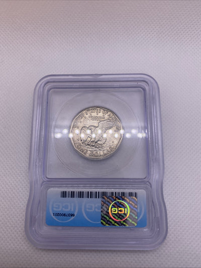 1979 S Susan B. Anthony Dollar ICG MS62 Struck Thru Grease Mint Error SBA RARE
