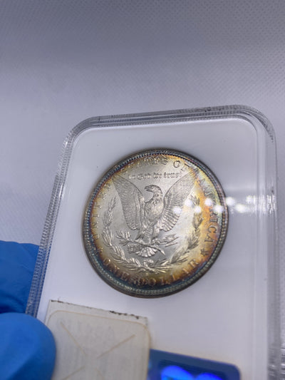 TONED 1881-S MORGAN DOLLAR  OLD NGC Holder & CAC MS 66  A BEAUTY+ Looks Better