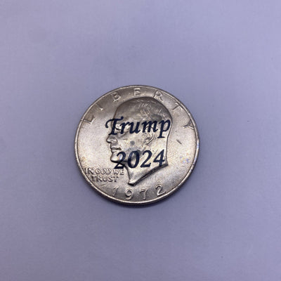 2024 Trump Fight Shooting Assassination Coin On Ike Eisenhower Dollar Rare #45-2