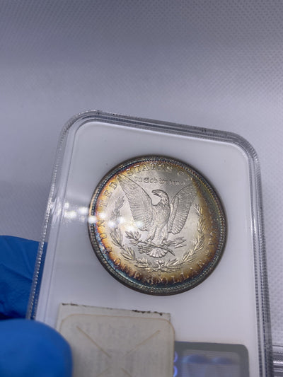 TONED 1881-S MORGAN DOLLAR  OLD NGC Holder & CAC MS 66  A BEAUTY+ Looks Better