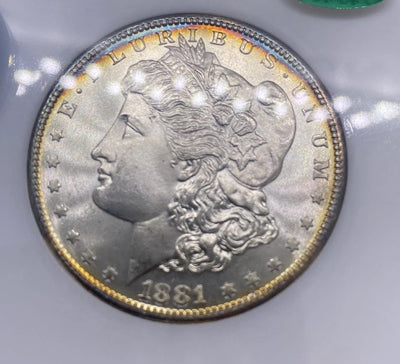 TONED 1881-S MORGAN DOLLAR  OLD NGC Holder & CAC MS 66  A BEAUTY+ Looks Better