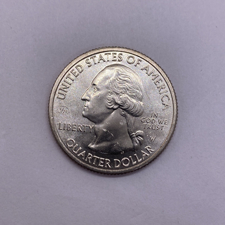 2020 W Salt River NP Quarter 25c Uncirculated Privy Mark V75 Struck Thru ERROR