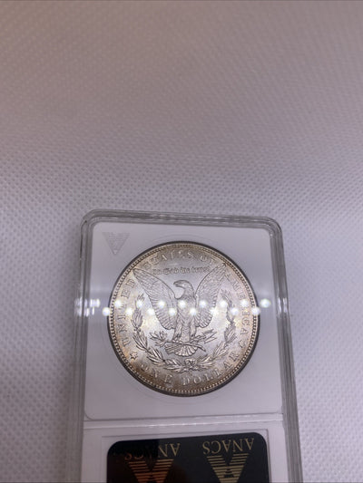 1881 S $1 Morgan Dollar ANA Older Holder MS63 Silver Coin RARE Great Looking