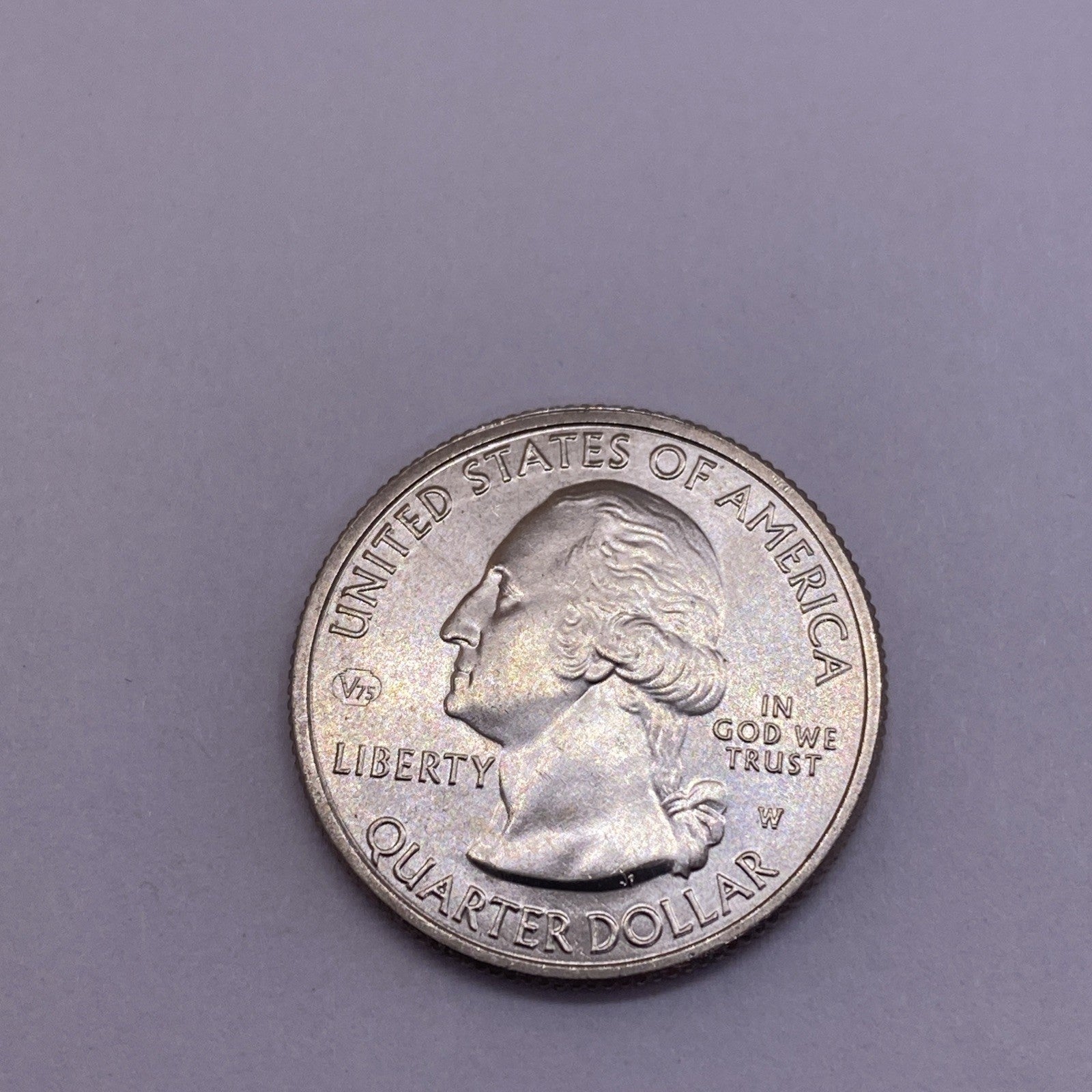 2020 W Salt River NP Quarter 25c Uncirculated Privy Mark V75 Struck Thru ERROR