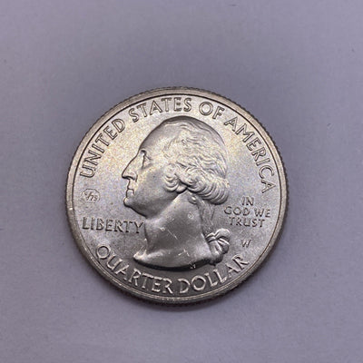 2020 W Salt River NP Quarter 25c Uncirculated Privy Mark V75 Struck Thru ERROR