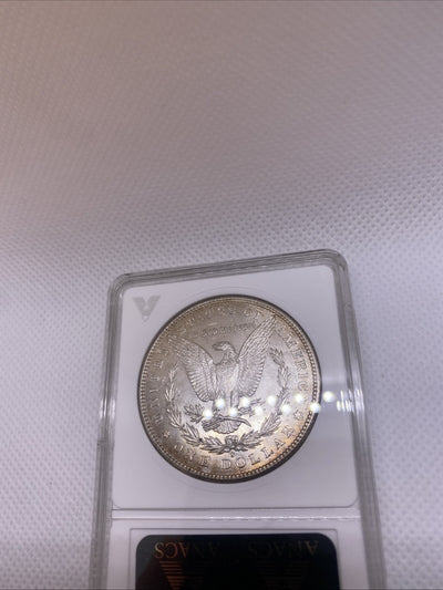 1881 S $1 Morgan Dollar ANA Older Holder MS63 Silver Coin RARE Great Looking