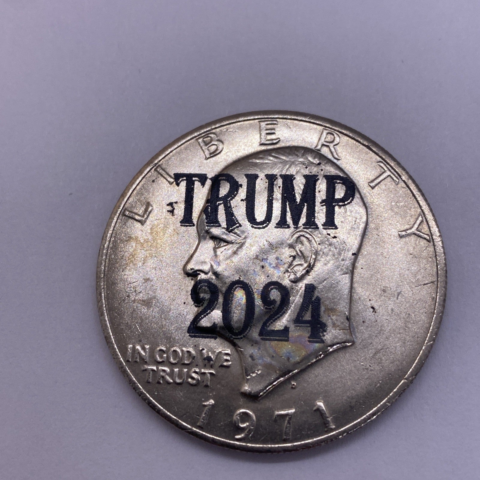 2024 Trump Fight Shooting Assassination Coin On Ike Eisenhower Dollar Rare #45-1