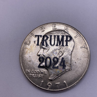 2024 Trump Fight Shooting Assassination Coin On Ike Eisenhower Dollar Rare #45-1