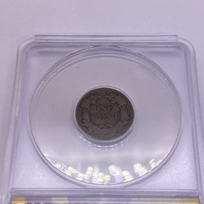 1858 Flying Eagle One Cent 1c Penny Small Letters Anacs G4 Great Coin