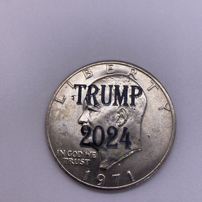 2024 Trump Fight Shooting Assassination Coin On Ike Eisenhower Dollar Rare #45-1