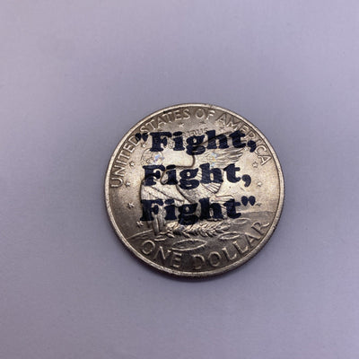 2024 Trump Fight Shooting Assassination Coin On Ike Eisenhower Dollar Rare #45-2