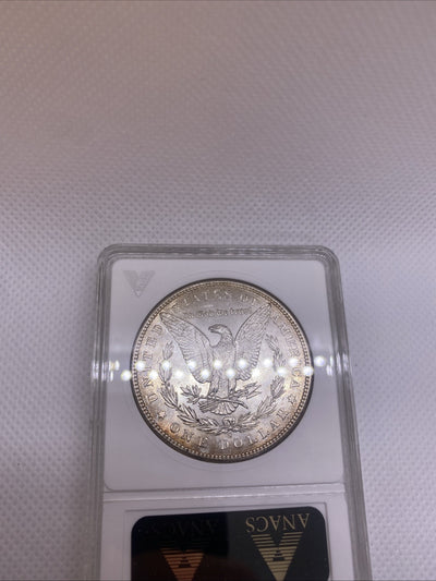 1881 S $1 Morgan Dollar ANA Older Holder MS63 Silver Coin RARE Great Looking