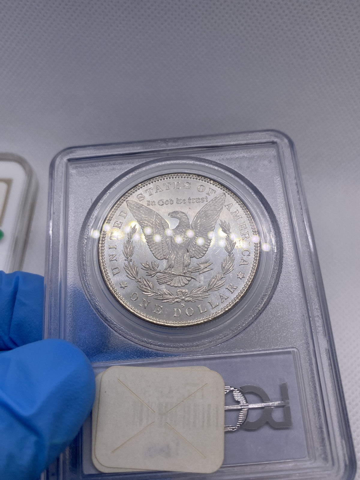 1880 S $1 Morgan Silver Dollar PCGS MS65 CAC Green Bean PQ Flashy