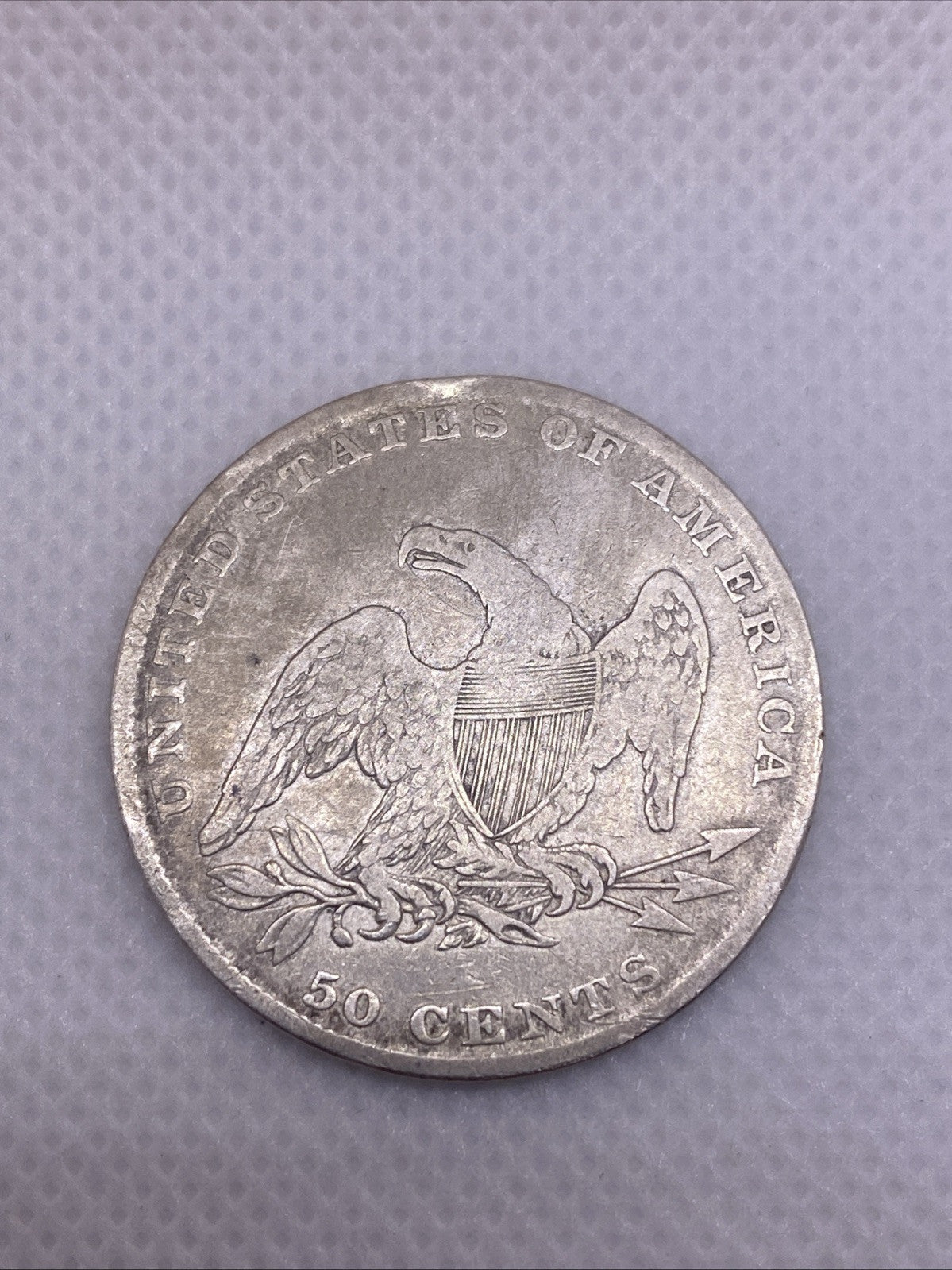 1837 CAPPED BUST 50C HALF DOLLAR 90% SILVER GREAT EXAMPLE OF AMERICAN HISTORY