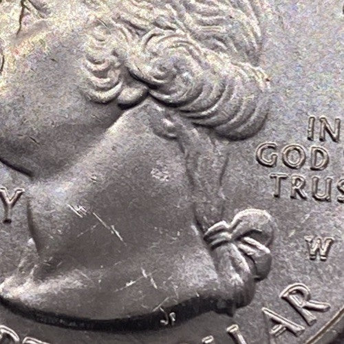 2020 W Salt River NP Quarter 25c Uncirculated Privy Mark V75 Struck Thru ERROR