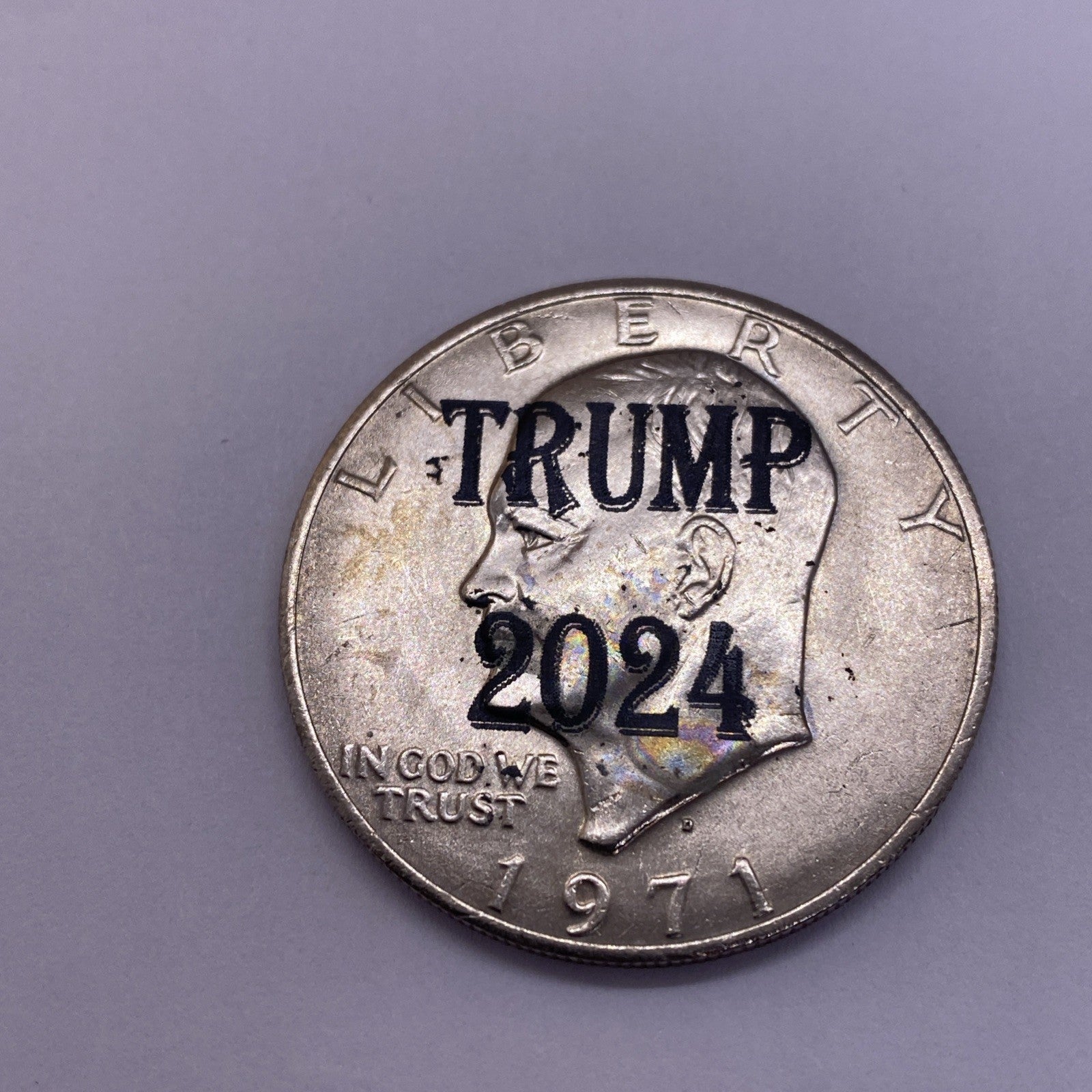 2024 Trump Fight Shooting Assassination Coin On Ike Eisenhower Dollar Rare #45-1